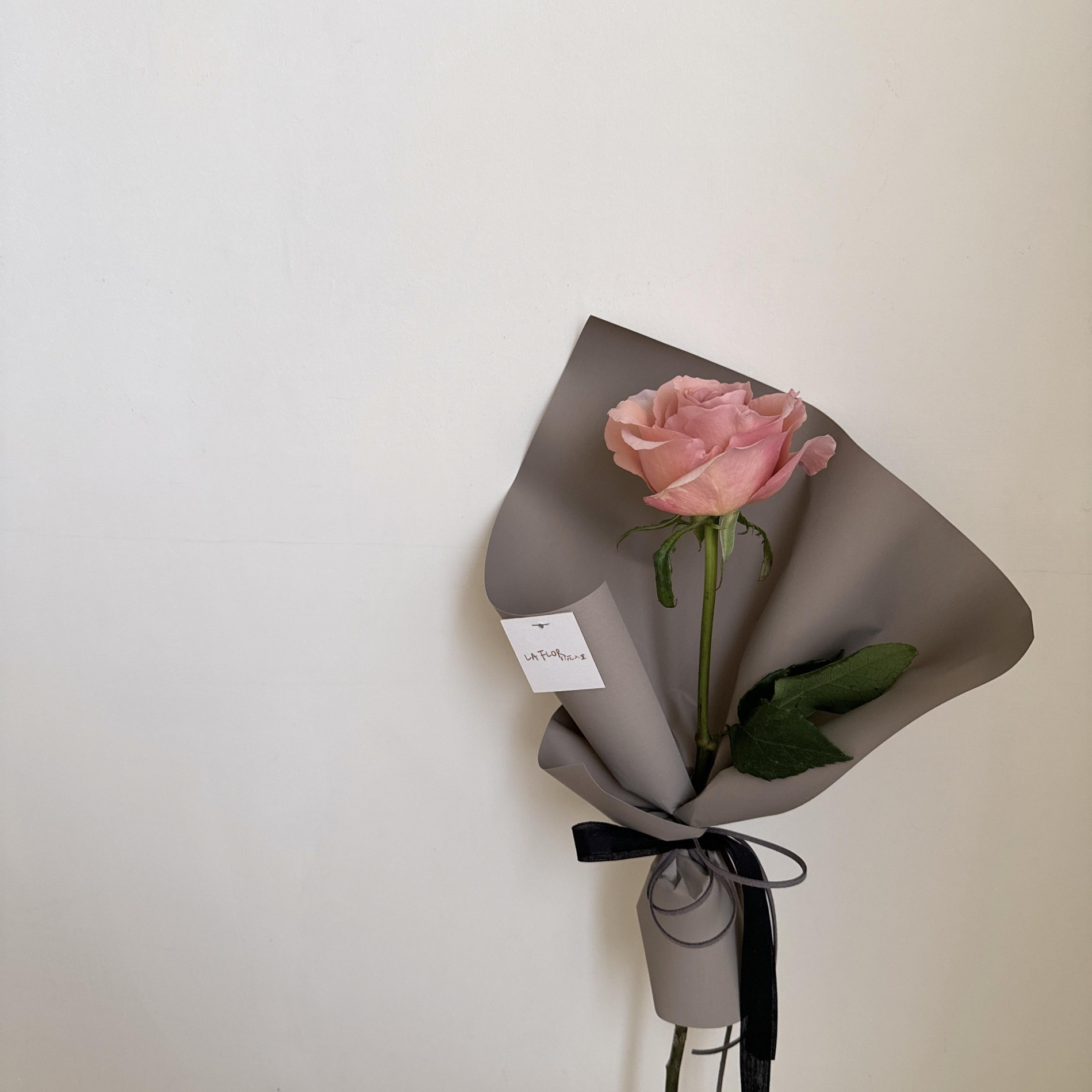 單支摩卡玫瑰花束 4