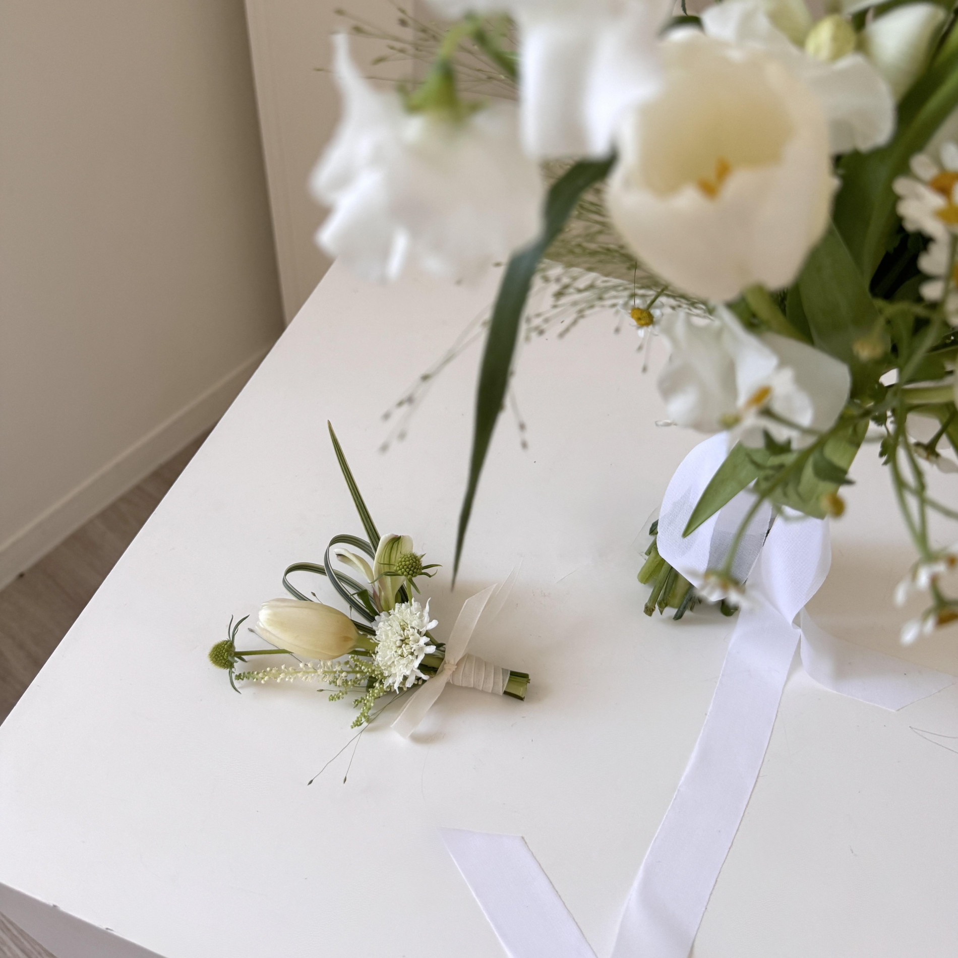 迷霧森林鬱金香韓式捧花 6